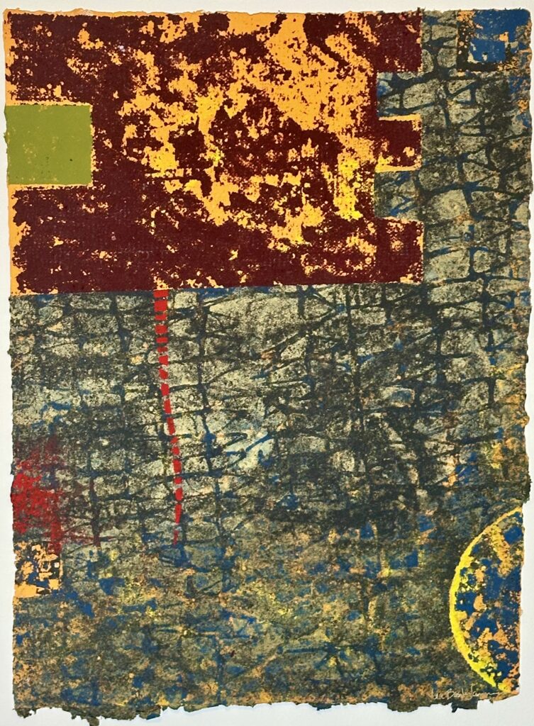 INTERCEPTION Paper Pulp Painting 31 1/2 X 23