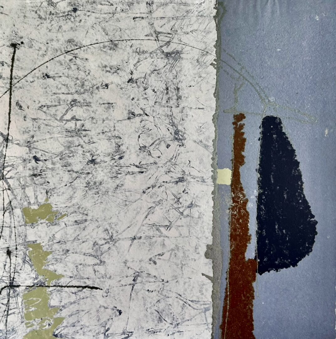 IMPACTED BUT SILENT Paper Pulp Painting 33 X 33